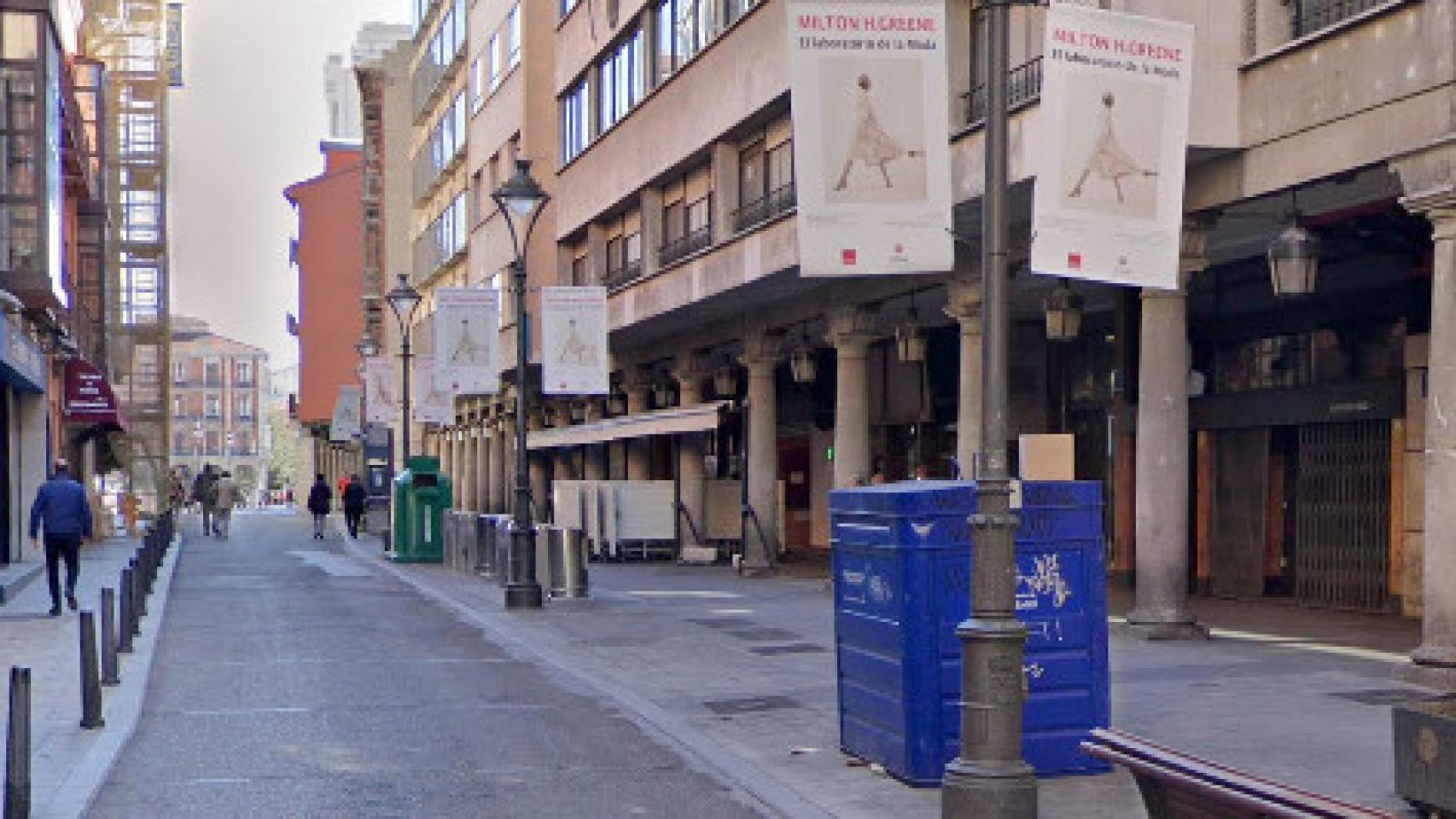 Una de las zonas de ocio nocturno de Valladolid, en la calle Pasión.