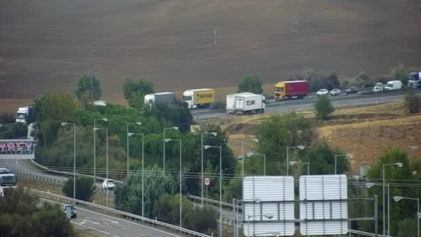 La A-62 a su paso por Valladolid