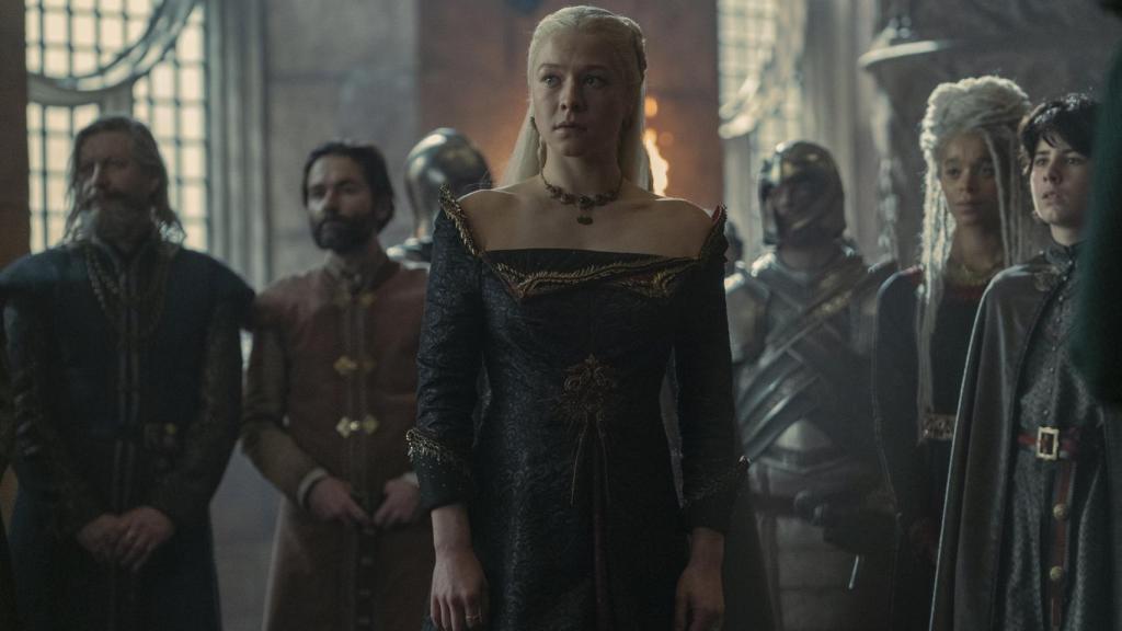 Rhaenyra en la audiencia del episodio 8 de 'La casa del dragón'