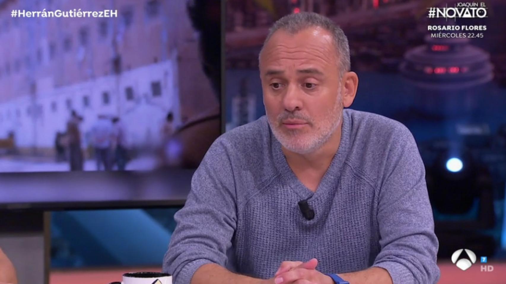 Javier Gutiérrez, sobre su afonía en 'El Hormiguero'.