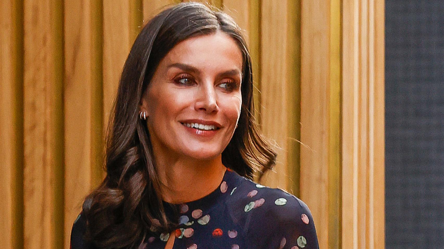Letizia en un acto en Madrid con motivo del Día de la Salud Mental.