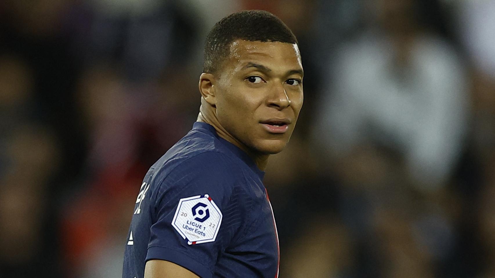 Mbappé, en un partido con el PSG.