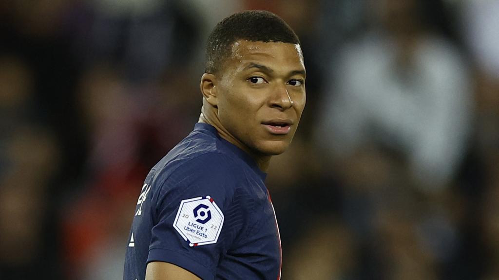 Mbappé, en un partido con el PSG.