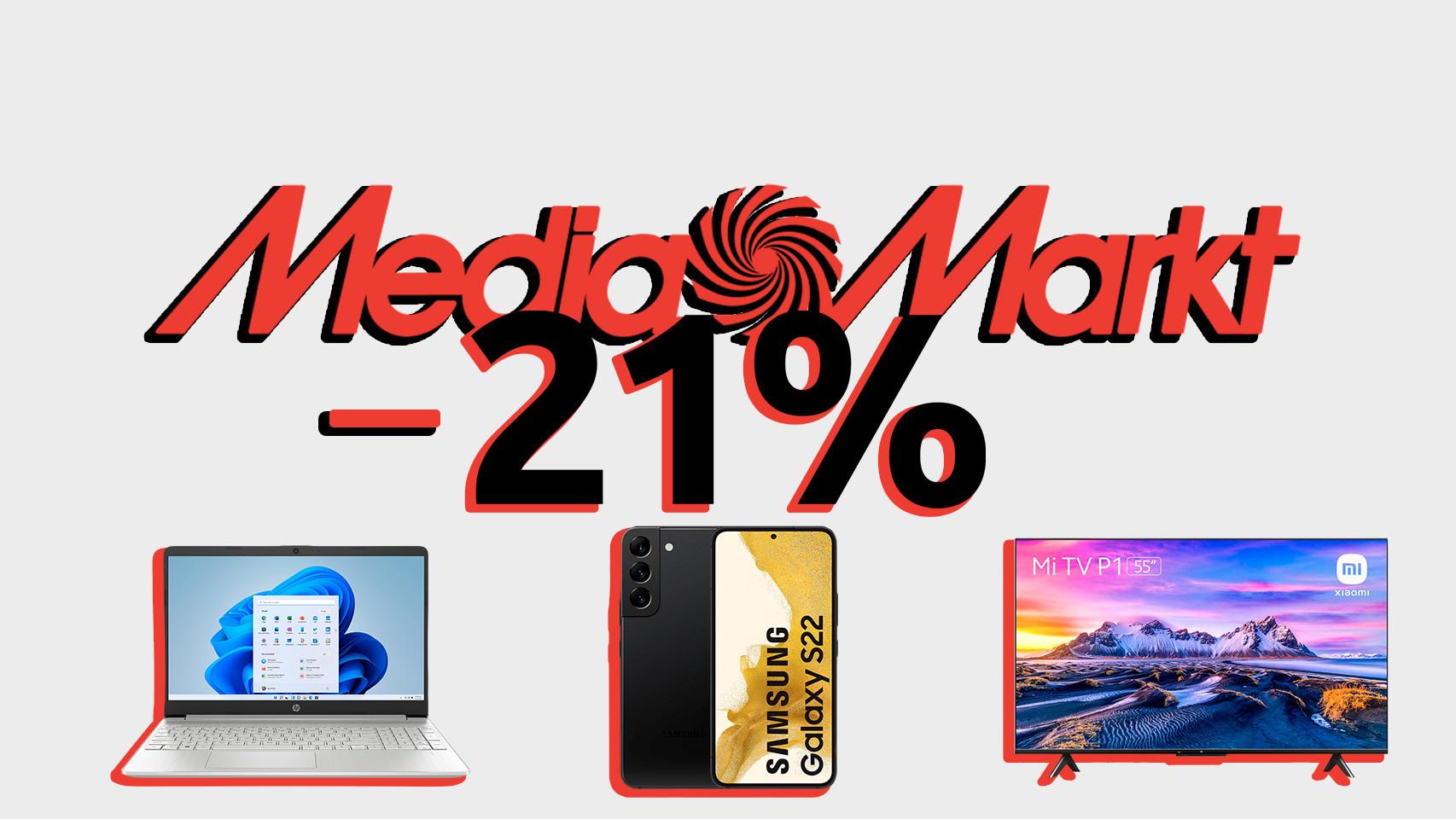 Fotomontaje con el logo de Media Markt.