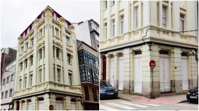 El edificio de González Villar en la calle Tren de A Coruña (la Salita de Juegos)