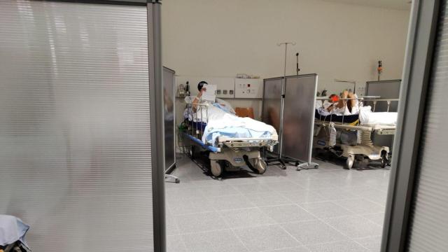 Fotos tomadas entre el 3 y el 6 de octubre en las urgencias del Clínico de Santiago