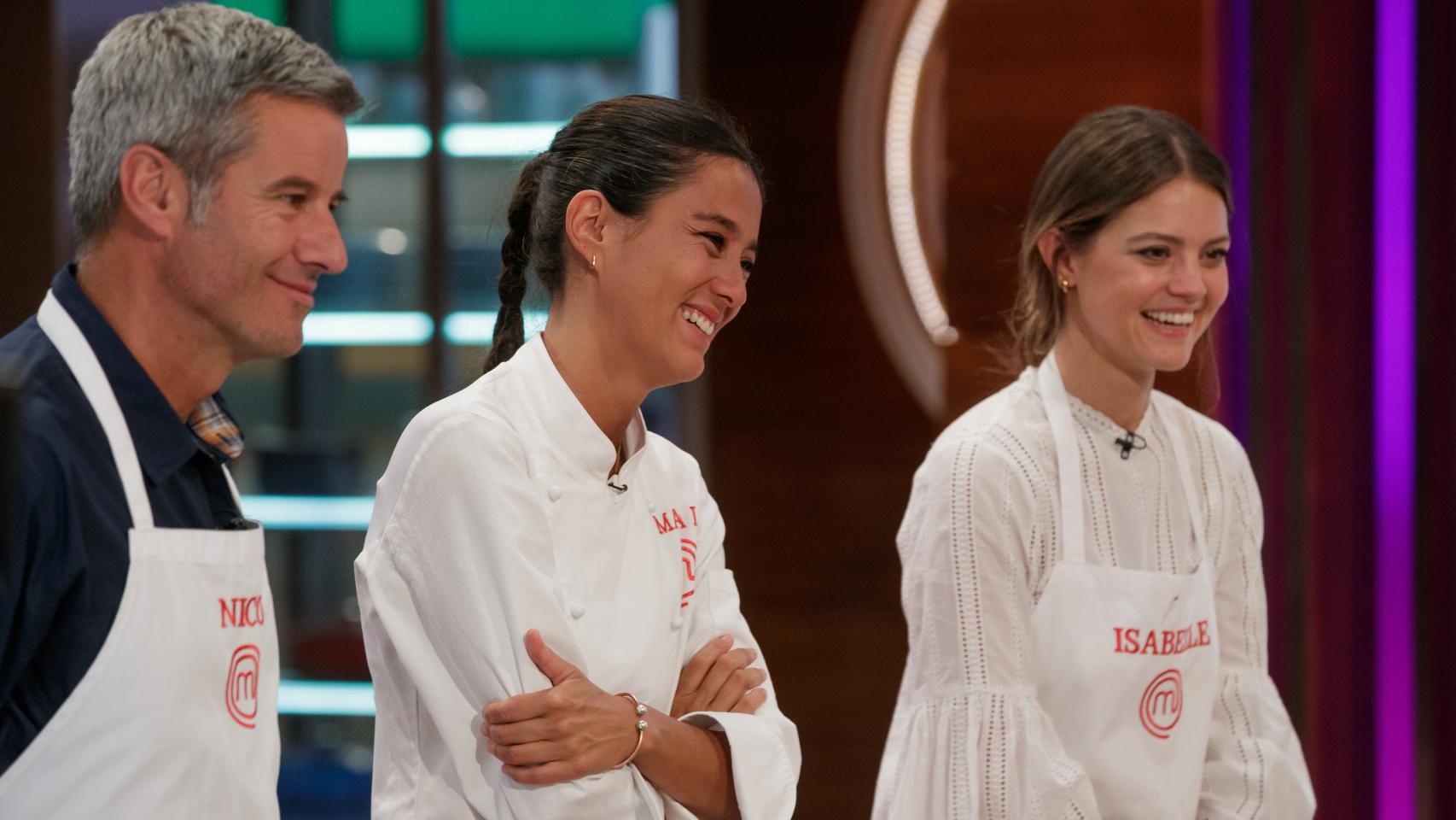 Nico Abad, María Lo e Isabelle Junot en ‘MasterChef Celebrity’