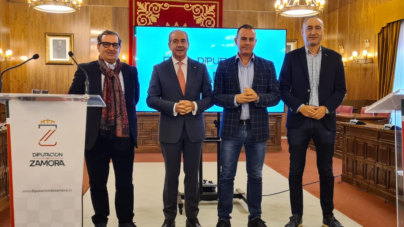 Narciso Prieto, Cipriano García, Francisco Requejo y Emilio Fernández