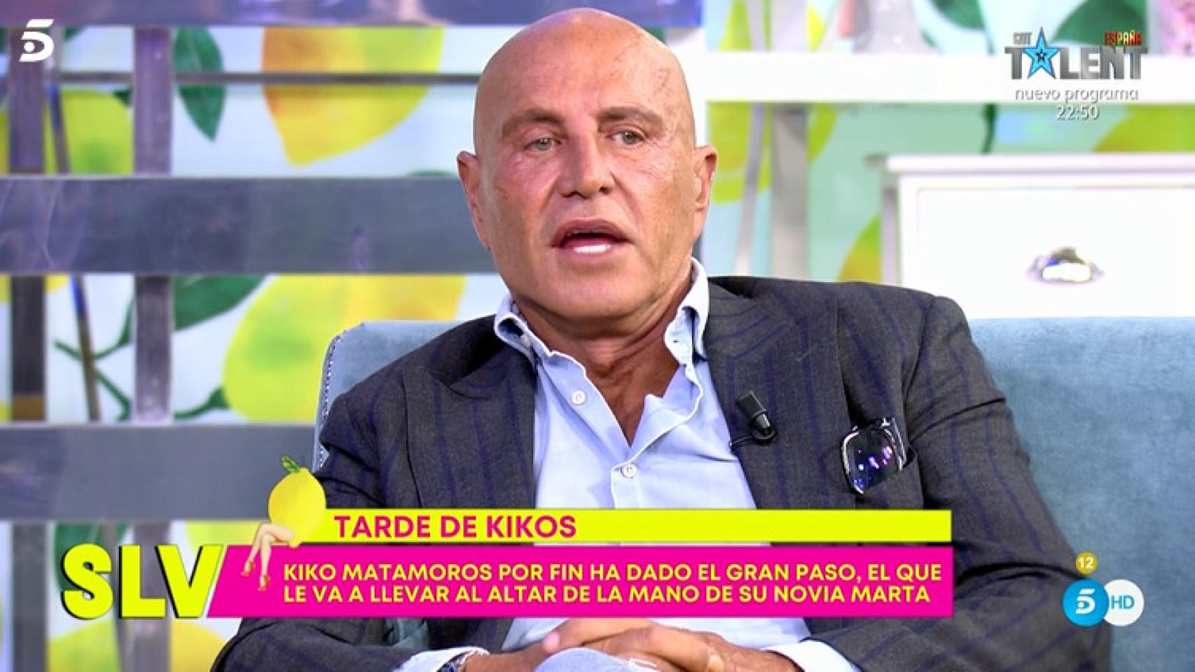 Kiko Matamoros ataca a 'Sálvame' por una información sobre su boda.