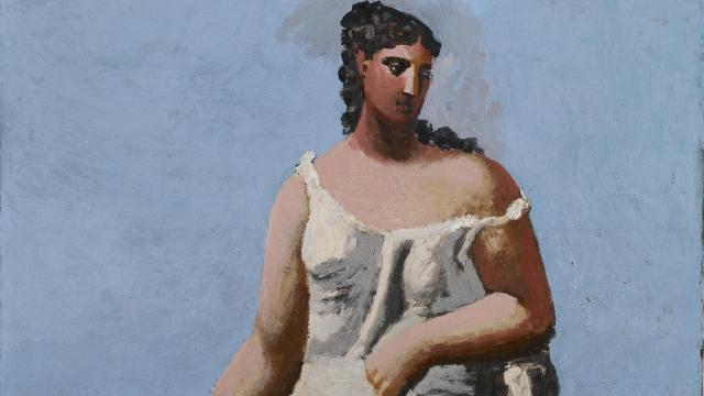 'Mujer frente al mar' (1922), de Pablo Picasso. Óleo sobre lienzo. 58,4 x 48,3 cm. The Minneapolis Institute of Arts., legado de Putnam  Dana McMillan.  Sucesión Pablo Picasso, VEGAP, Madrid, 2022