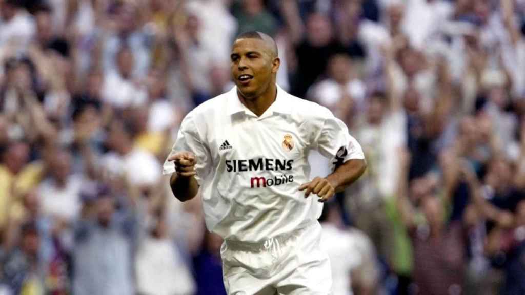 Ronaldo Nazário, en un partido del Real Madrid