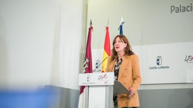 Blanca Fernández en rueda de prensa.