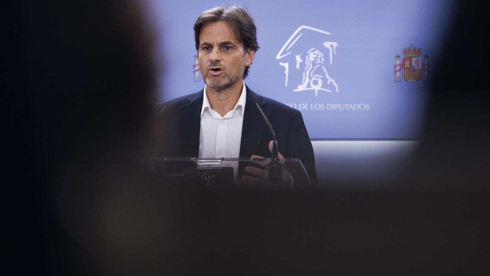 El presidente del grupo parlamentario de Unidas Podemos en el Congreso, Jaume Asens.