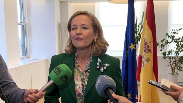 Nadia Calviño, en Nueva York.