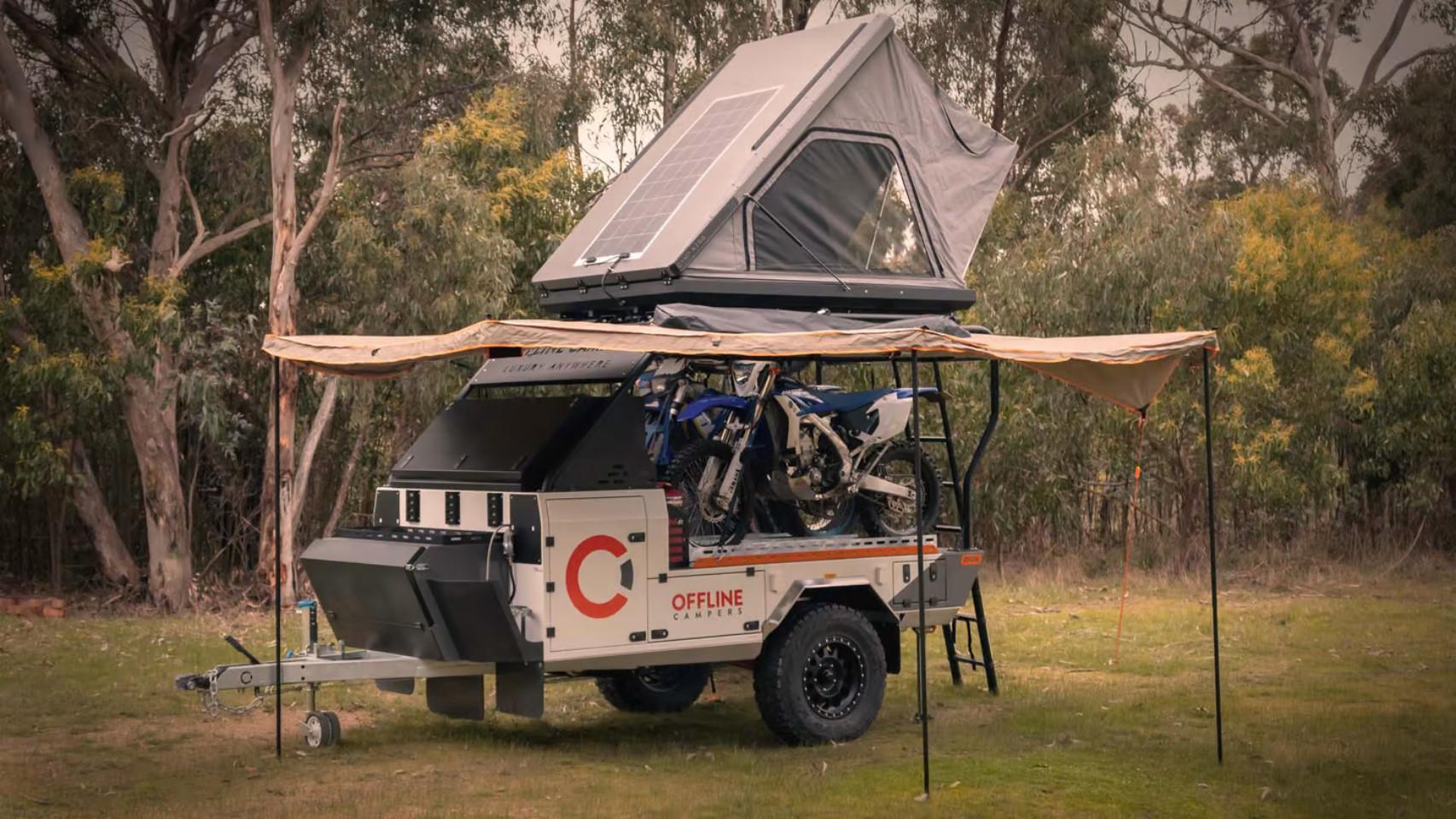 El remolque convertido en caravana.