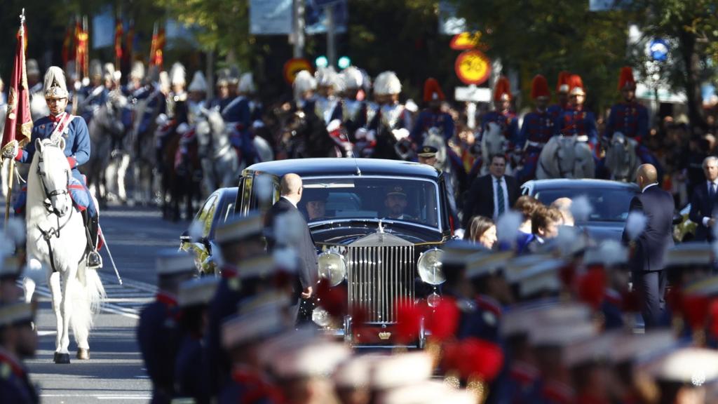 El desfile militar del Día de la Hispanidad en 2022.