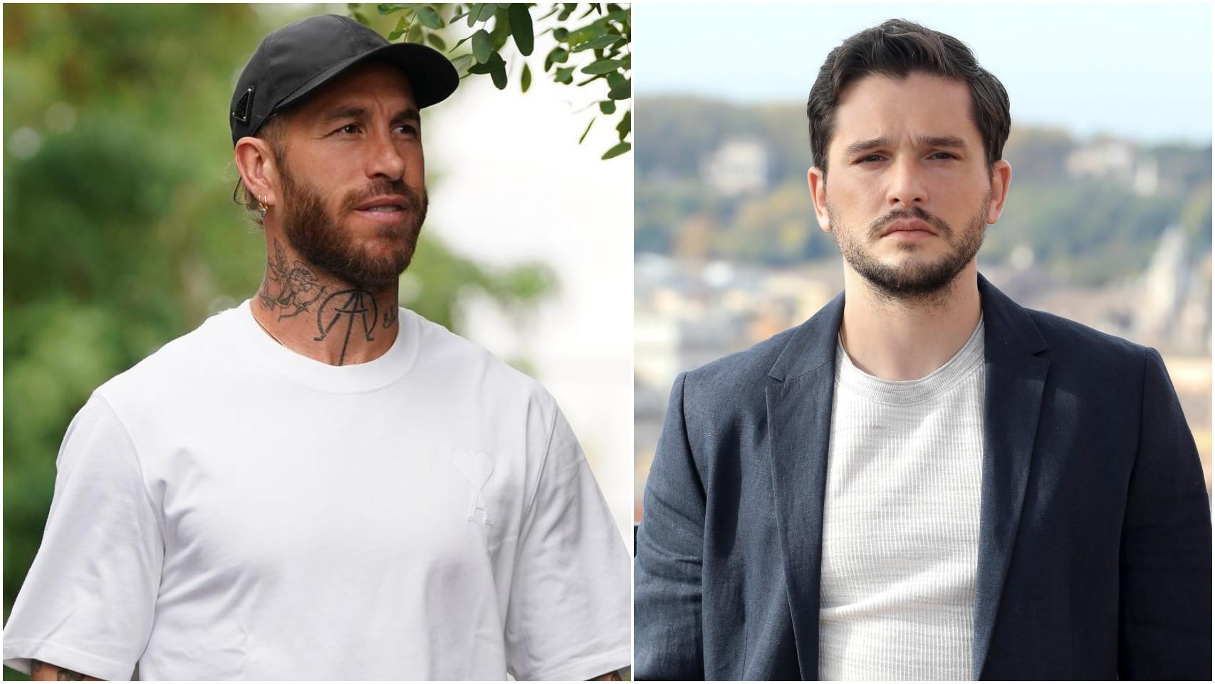 Sergio Ramos y Kit Harington en un montaje de El Español.