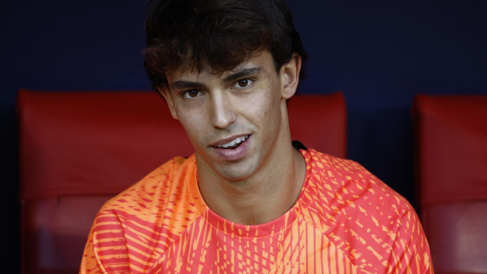 Joao Félix, en el banquillo del Atlético de Madrid