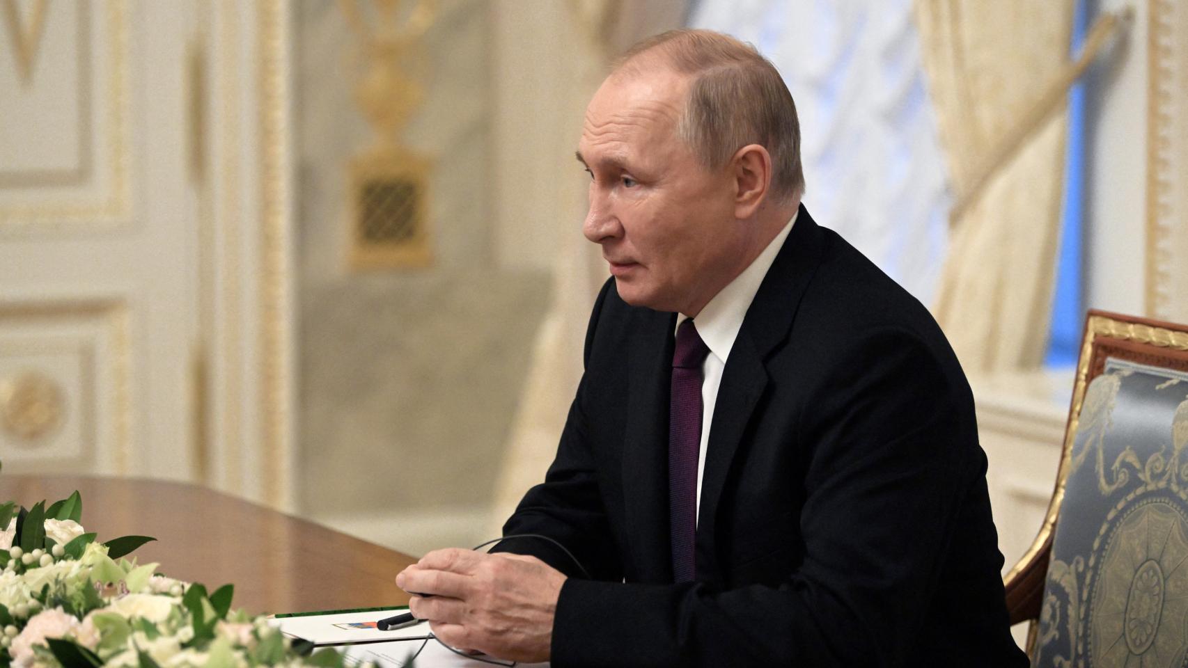 Vladimir Putin, este miércoles, en San Petersburgo.