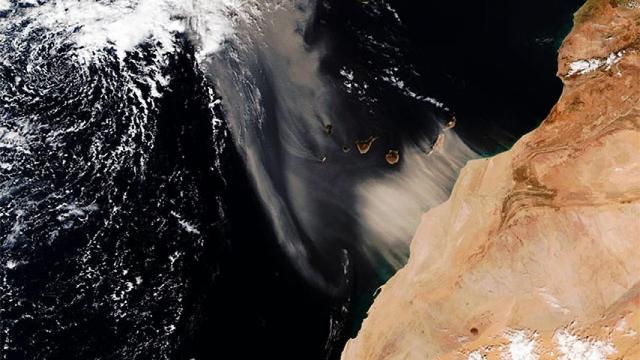 Intrusión de material particulado africano en Canarias el 15 de enero de 2022.