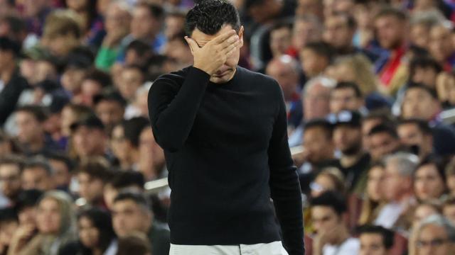 Xavi Hernández, en el Barcelona - Inter de Milán de la Champions League 2022/2023