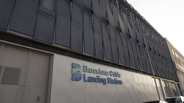 El edificio del Barcelona Cable Landing Station.