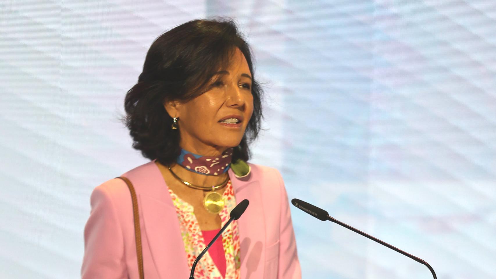 Ana Botín, en un acto del Banco Santander de finales de septiembre.
