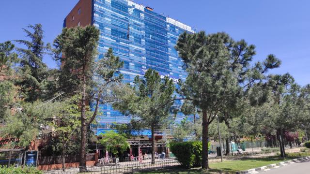 Edificio de viviendas en rehabilitación.