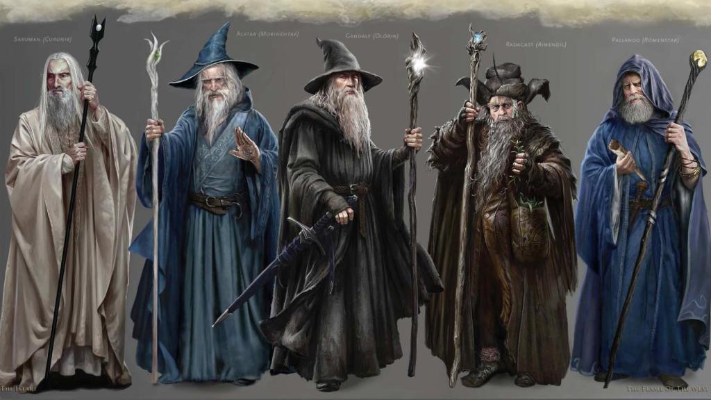 Estos son los cinco Istari de 'El señor de los anillos'.
