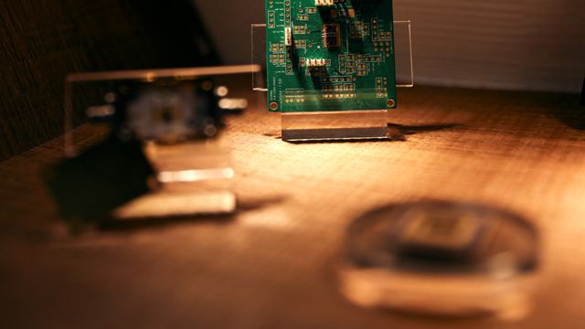 Imagen de un chip en el Instituto de Investigación de Semiconductores de Taiwan.