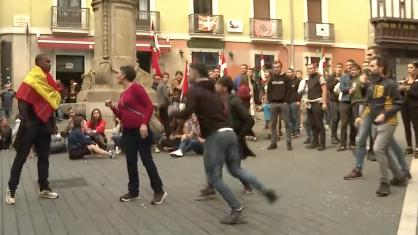 Una imagen de la riña.