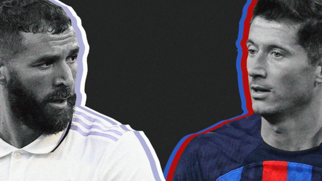 Karim Benzema y Robert Lewandowski