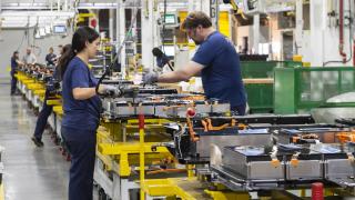 Taller de baterías de Stellantis en Zaragoza.