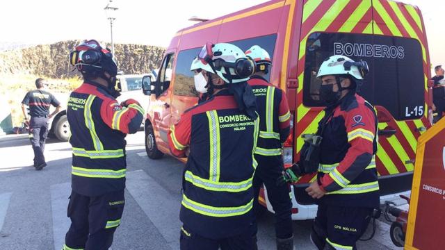 Imagen de archivo de un grupo del Consorcio Provincial de Bomberos de Málaga.