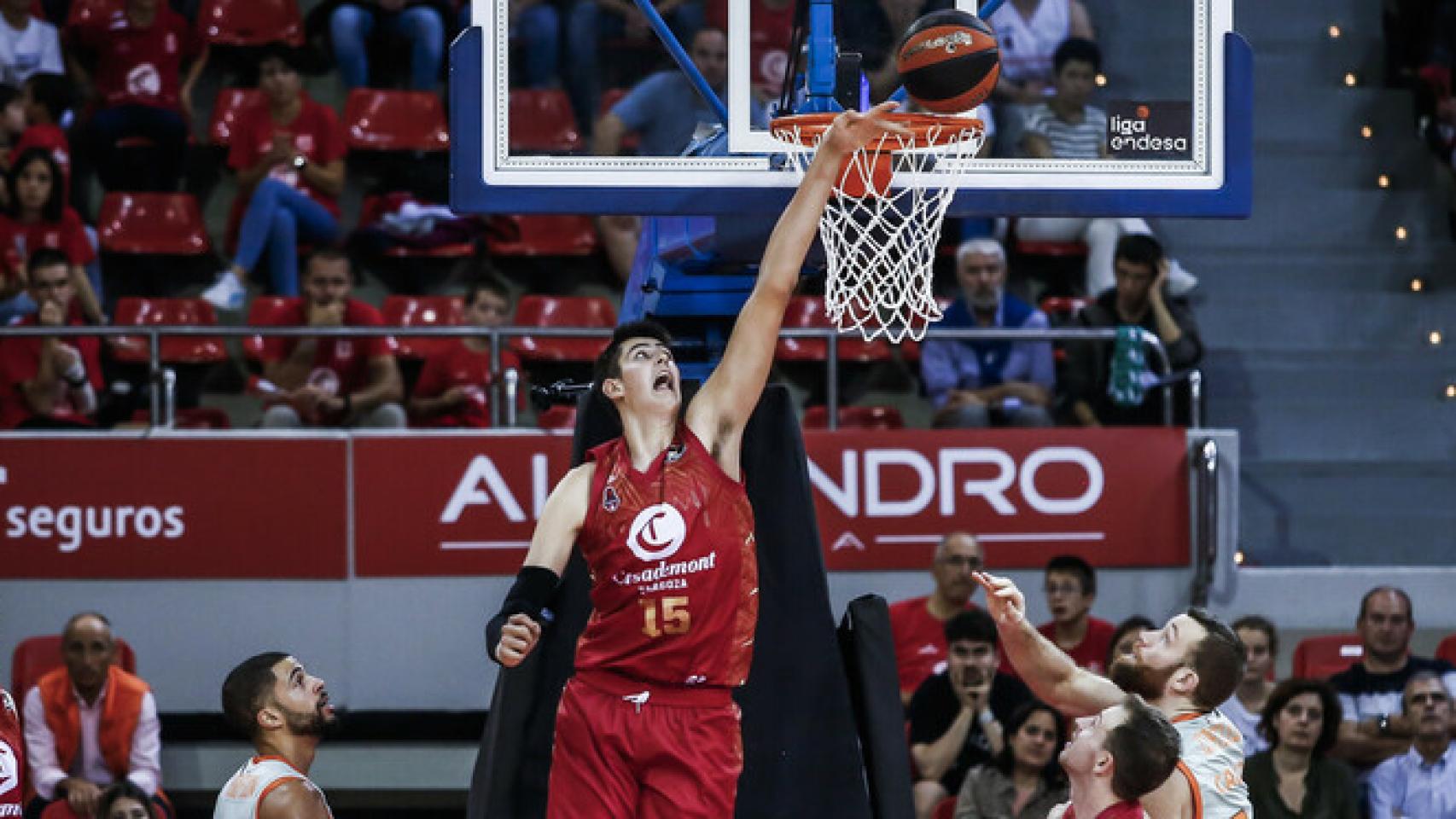 Aday Mara, en su debut en la Liga Endesa.