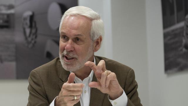 Paul LeBlanc, durante su intervención en la UCJC.