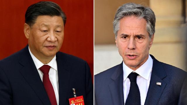 Xi Jinping en el Congreso del Partido Comunista y Antony Blinken en la Universidad de Stanford.