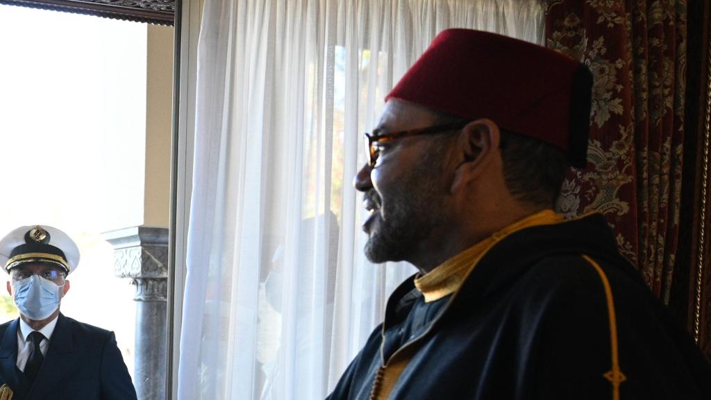 Pedro Sánchez, en su visita a Mohamed VI en Rabat en abril.