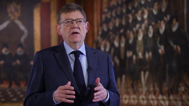 Ximo Puig, en el Palau de la Generalitat. EE