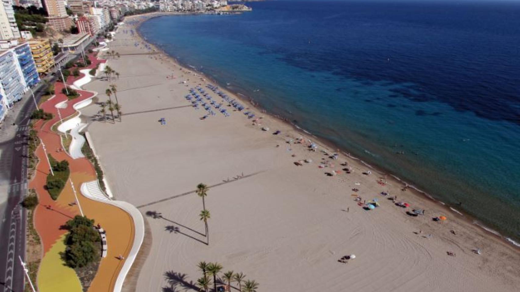 Paseo de la playa de Poniente de Benidorm, en imagen de archivo.