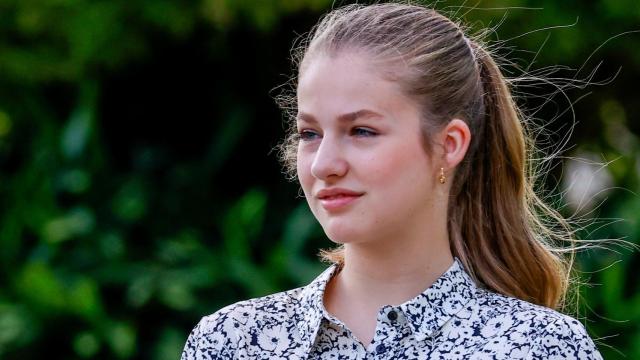 La princesa de Asturias durante unos actos con motivo de los Premios Princesa de Girona.