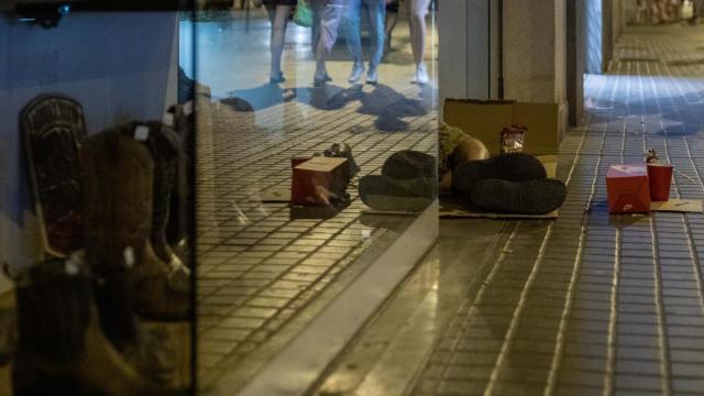 Persona sin hogar. Foto: Kike Rincón / Europa Press.