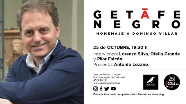 Homenaje a Domingo Villar en Getafe Negro