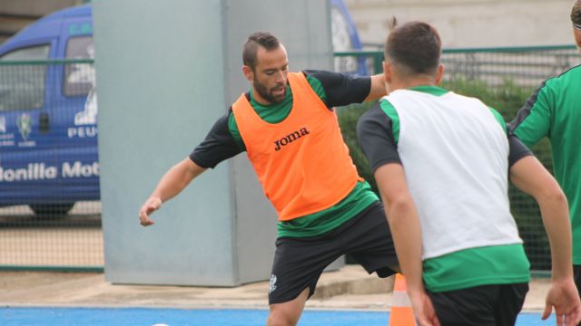 Kupen en un entrenamiento de esta semana. Foto: CD Toledo