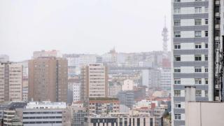 Grupo de edificios de la ciudad de A Coruña