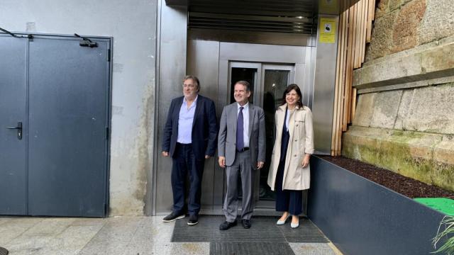 Inauguración del ascensor entre Plaza de la Estación y Vía Norte.
