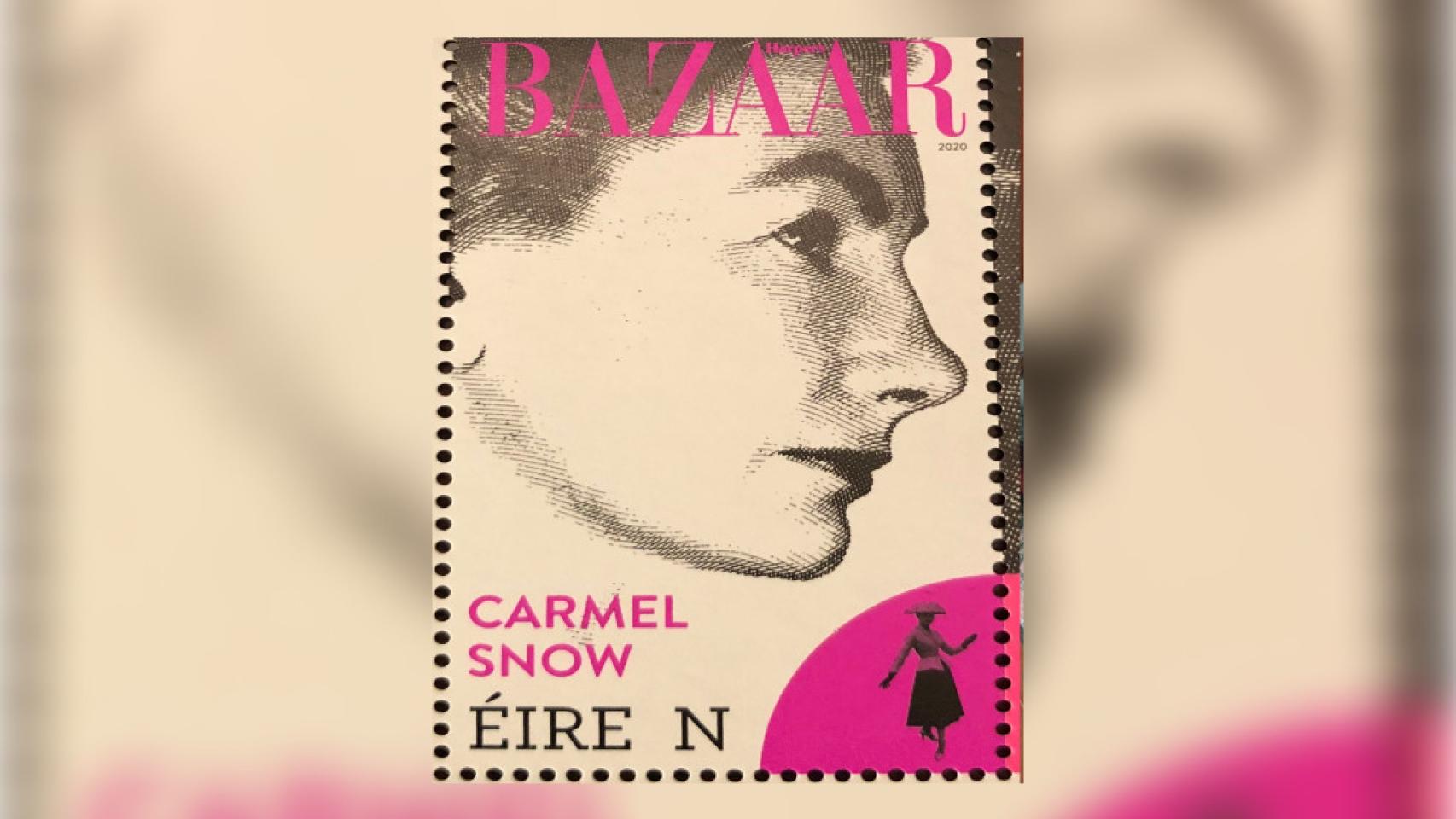 Sello de Carmel Snow emitido por el correo irlandés.