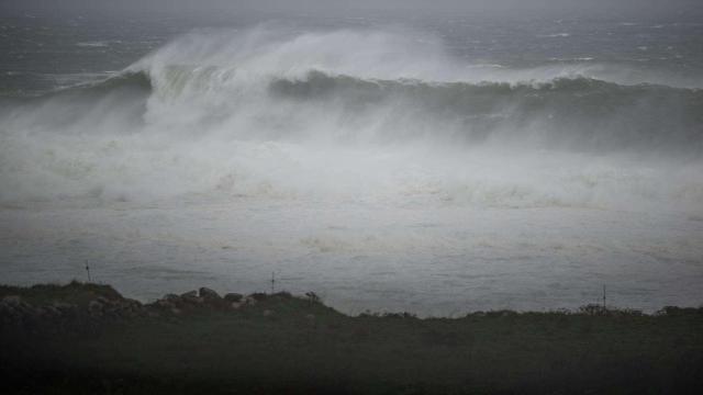 Temporal costero en Galicia.