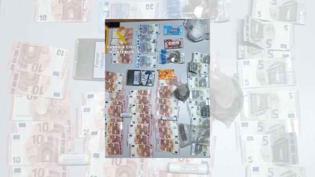 Droga y dinero incautado