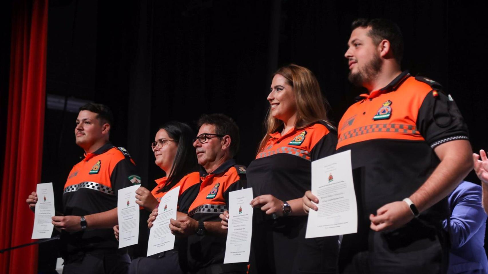 El Ayuntamiento celebra el 30 aniversario de Protección Civil de Málaga.